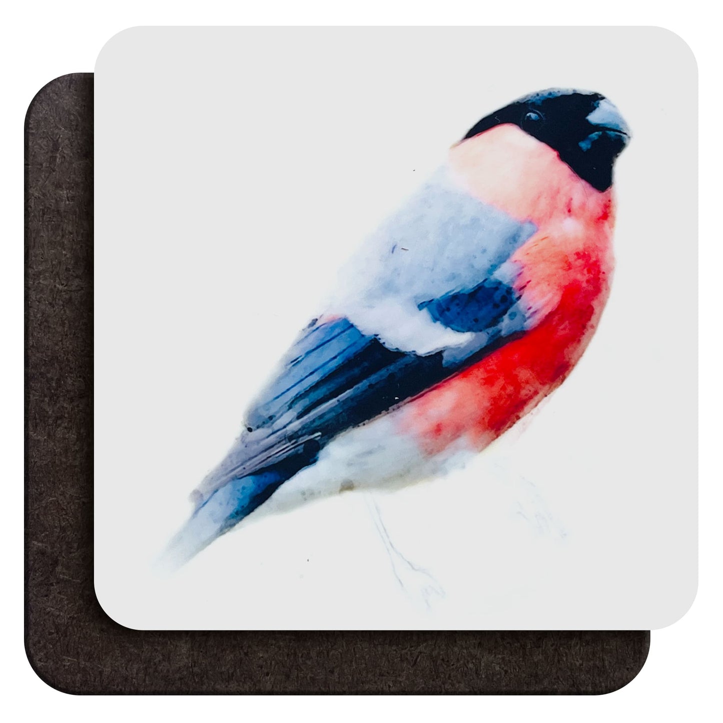 Bullfinch Bird Coffee Mug & Coaster Gift Set