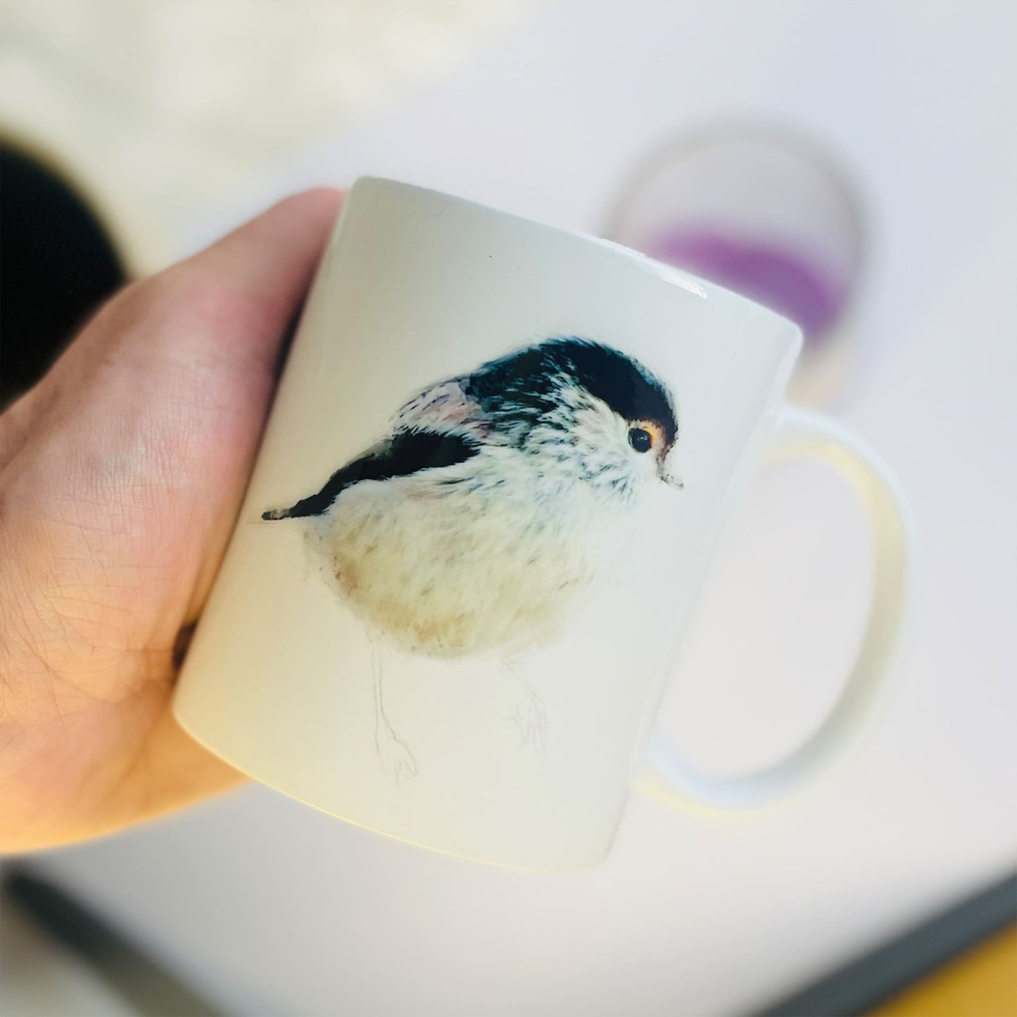 Long-Tailed Tit Bird Art Mug