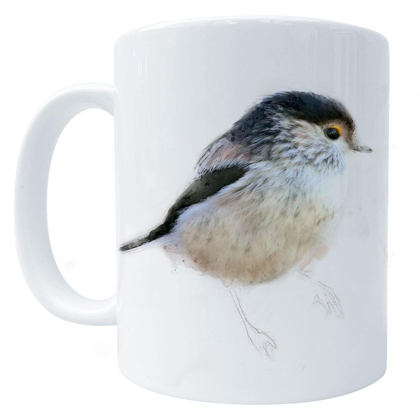 Long-Tailed Tit Bird Art Mug