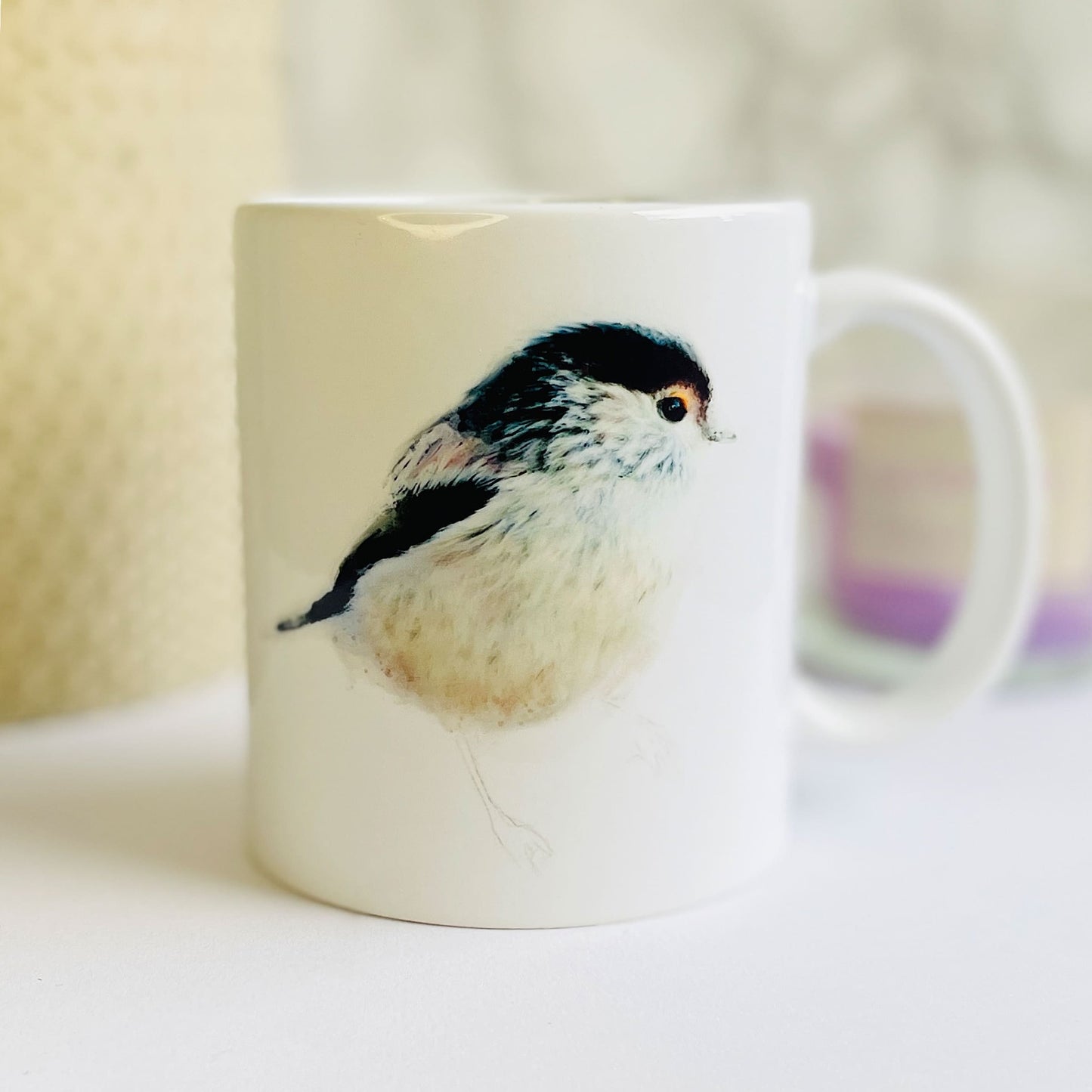 Long-Tailed Tit Bird Art Mug