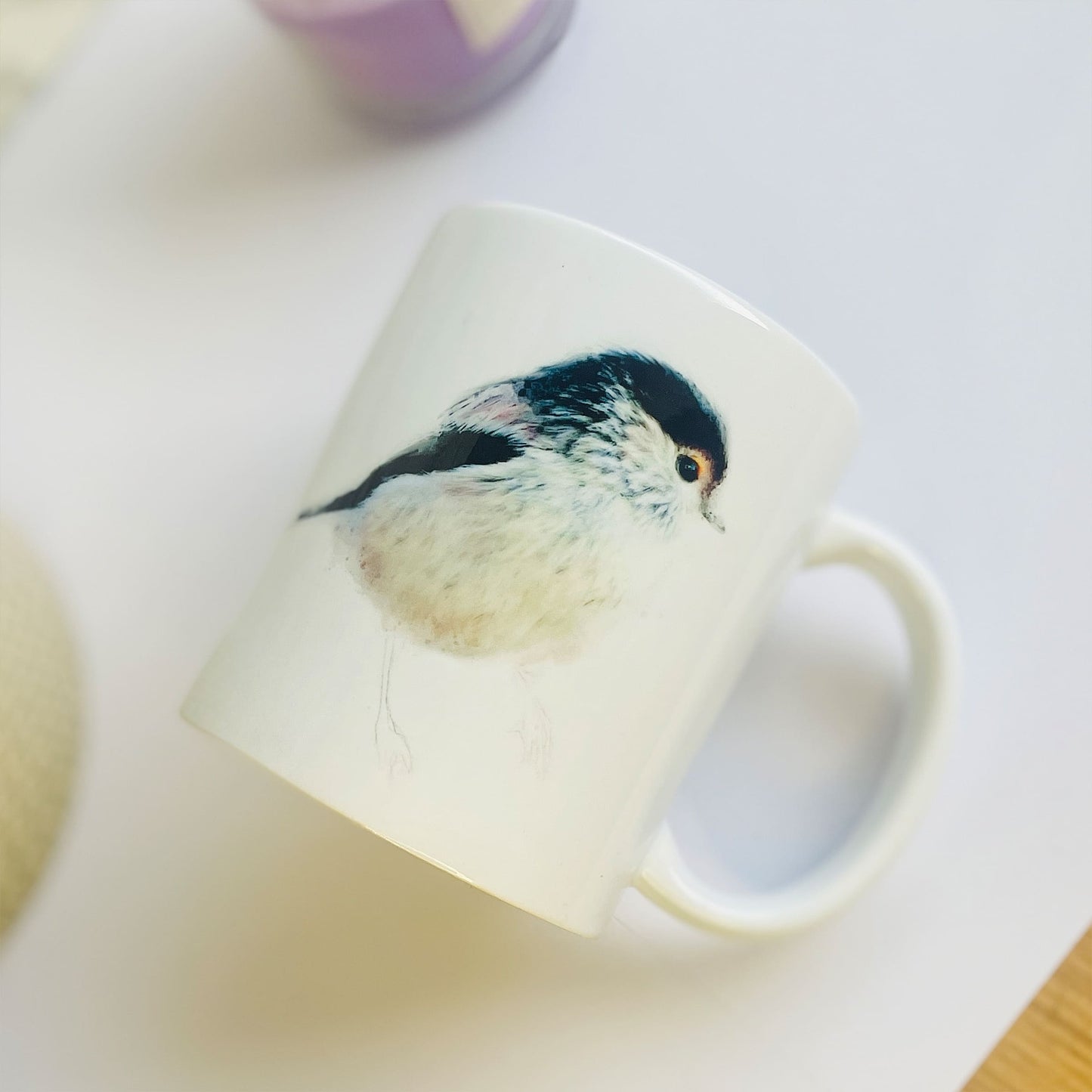 Long-Tailed Tit Bird Art Mug