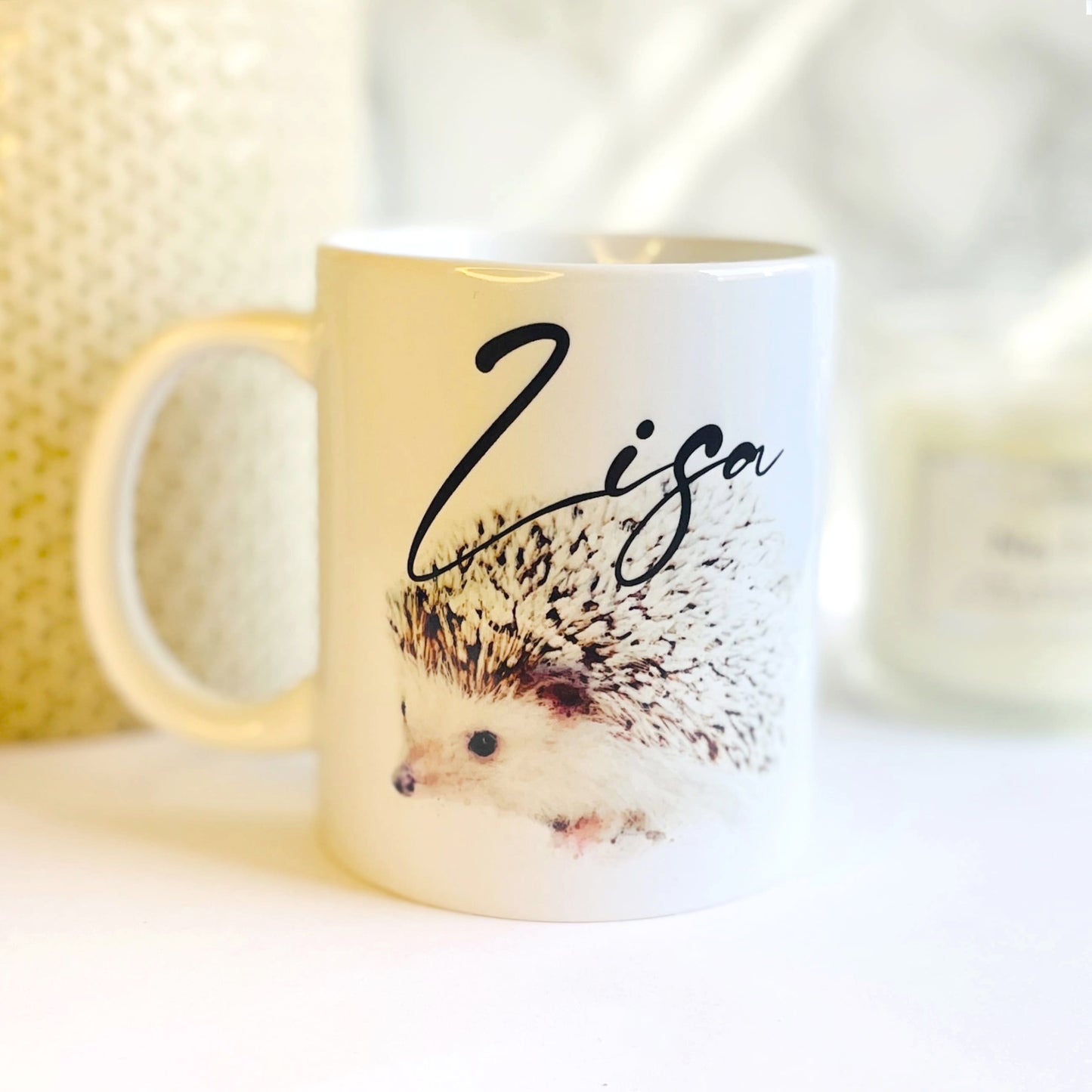 Custom Name Hedgehog Mug